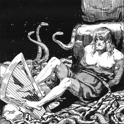 L'Edda - Gunnar dans la fosse aux serpents