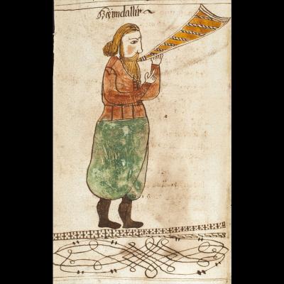 Heimdallr - Illustration: Anonyme - Edda oblongata