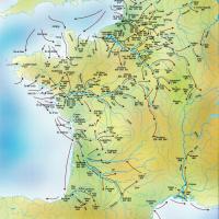 Carte des raids vikings en France