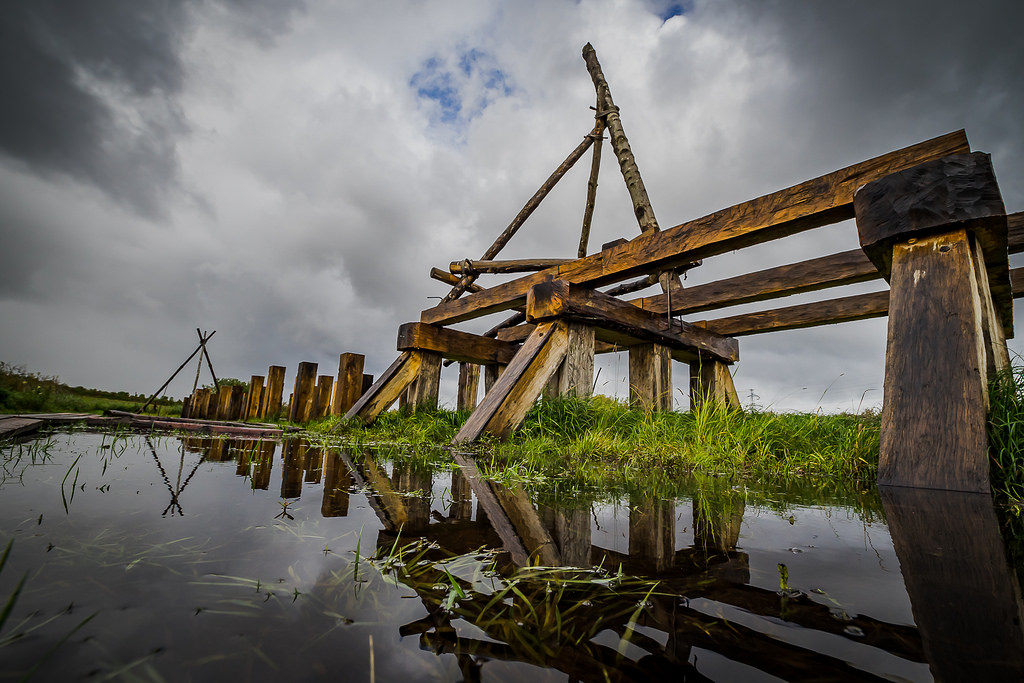 Danemark - Le plus long pont viking en cours de construction à l'Ouest de Coppenhague - Photo: Morum2011