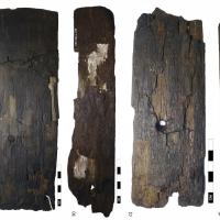 Groenland - Échantillons de planches de chêne probablement importées qui ont été découvertes dans les colonies de l'île - Photo: Lísabet Guðmundsdóttir