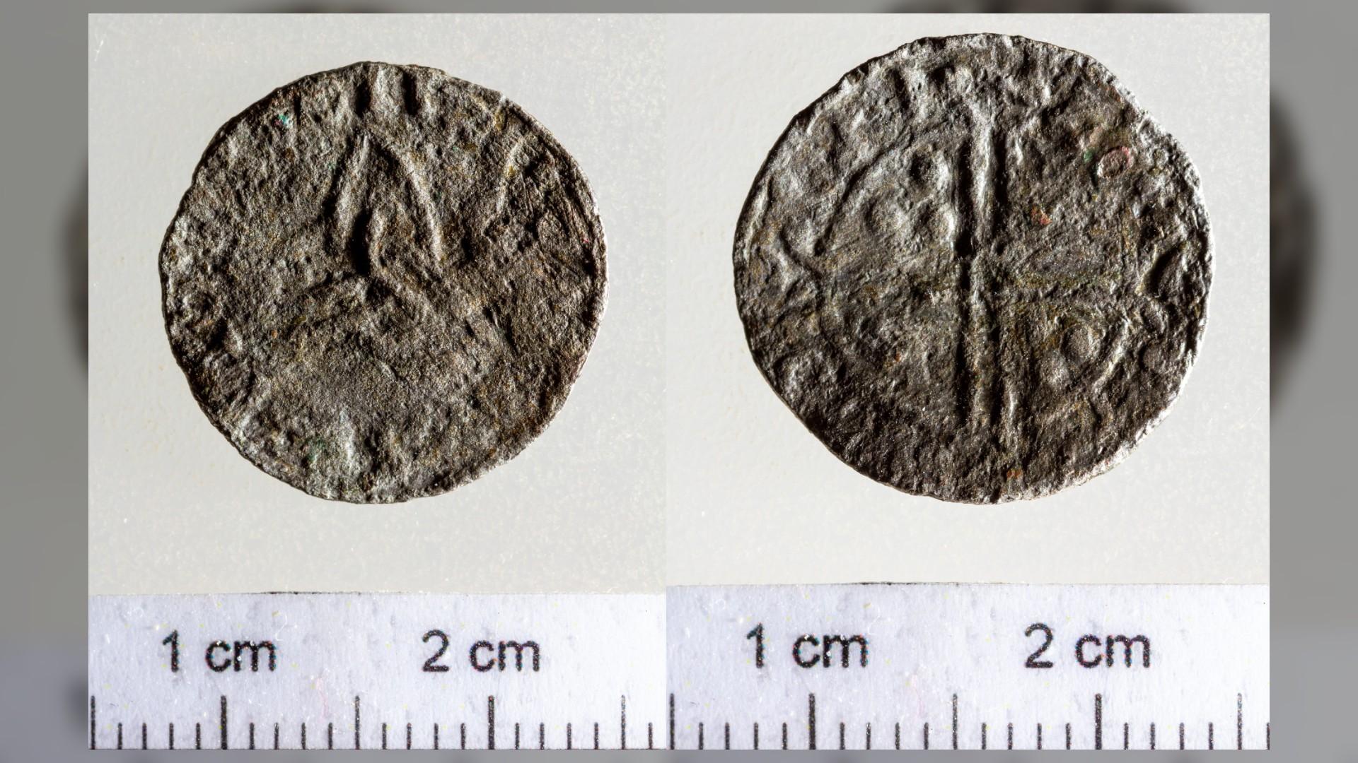 Hongrie - Pièce de monnaie datant du règne d'Harald Hardrada découverte sur le site archéologique de Kesztölc - Photo: Tamás Retkes