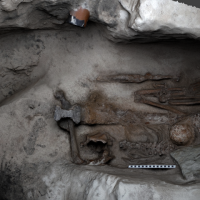 Les Orcades - Modélisation 3D de l'une des tombes de l'Âge Viking sur l'île de Papa Westray - Photo: AOC Archeology