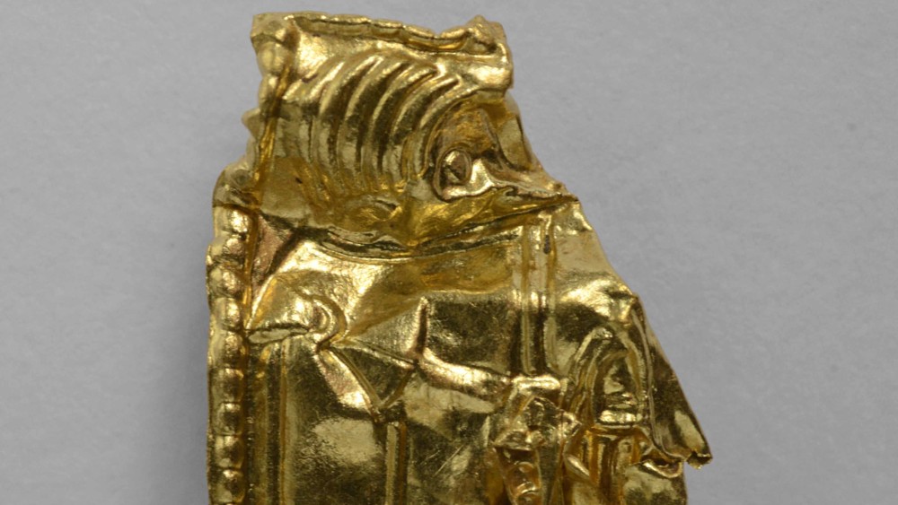 Amulette mérovingienne découverte à Aaker - Photo par le musée d'Histoire culturelle