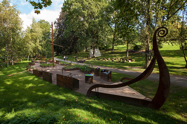 Norvège - Le jardin viking au Jardin botanique d'Oslo - Photo: Playcreate design