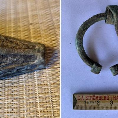 Suède - Les deux agrafes de l'Âge Viking découvertes grâce à un garçon de 8 ans, dans le sud de Gotland - Photo: Andreas Tillema et le Musée de Gotland