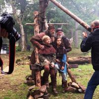 Suède - Les principaux acteurs sur le tournage du film Halvdan le Viking