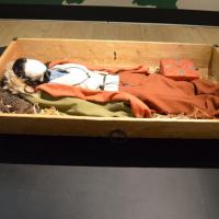 Reconstitution de la tombe de la femme. Photo: Musée de Silkeborg